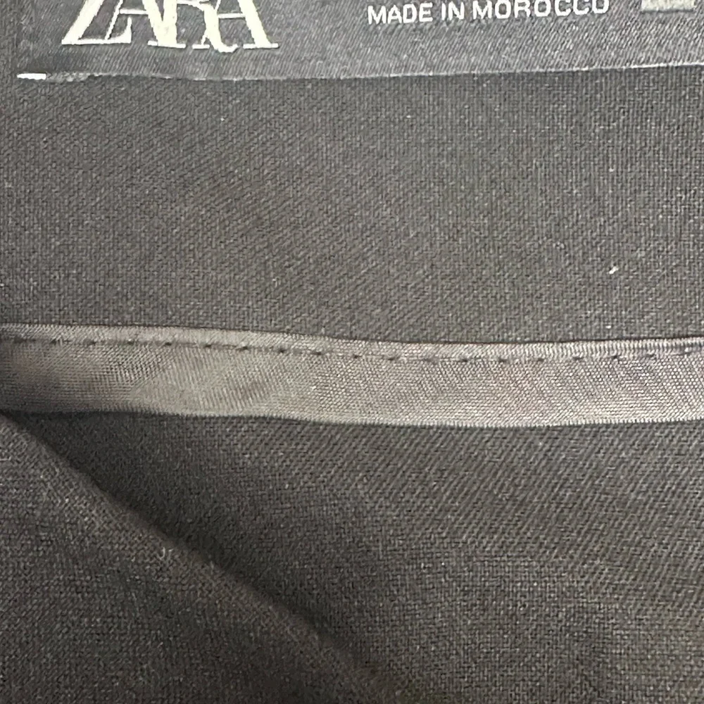 Zara Elegant Black Fringe Mini Skirt